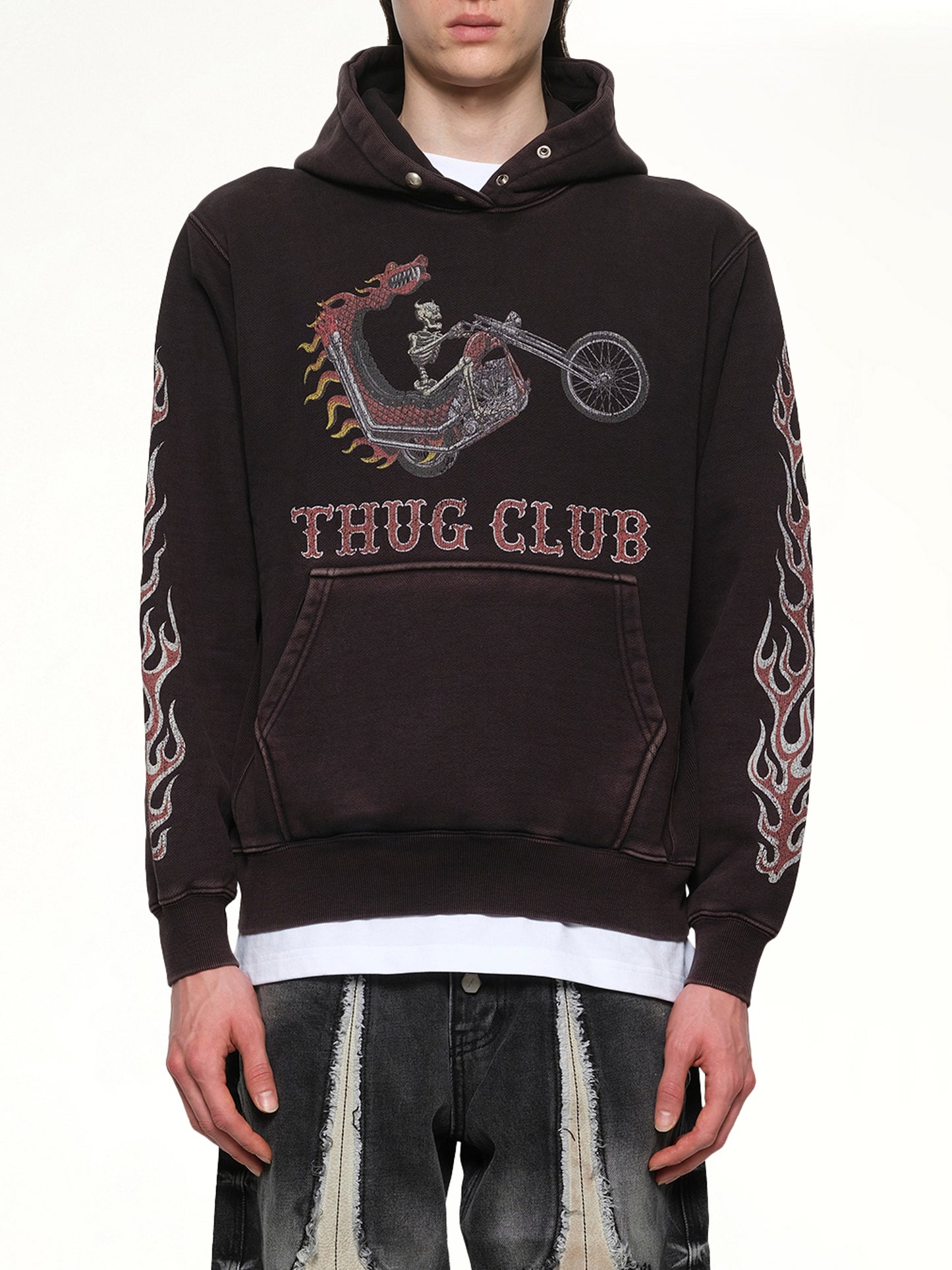 Dragon Chopper Hoodie in Black