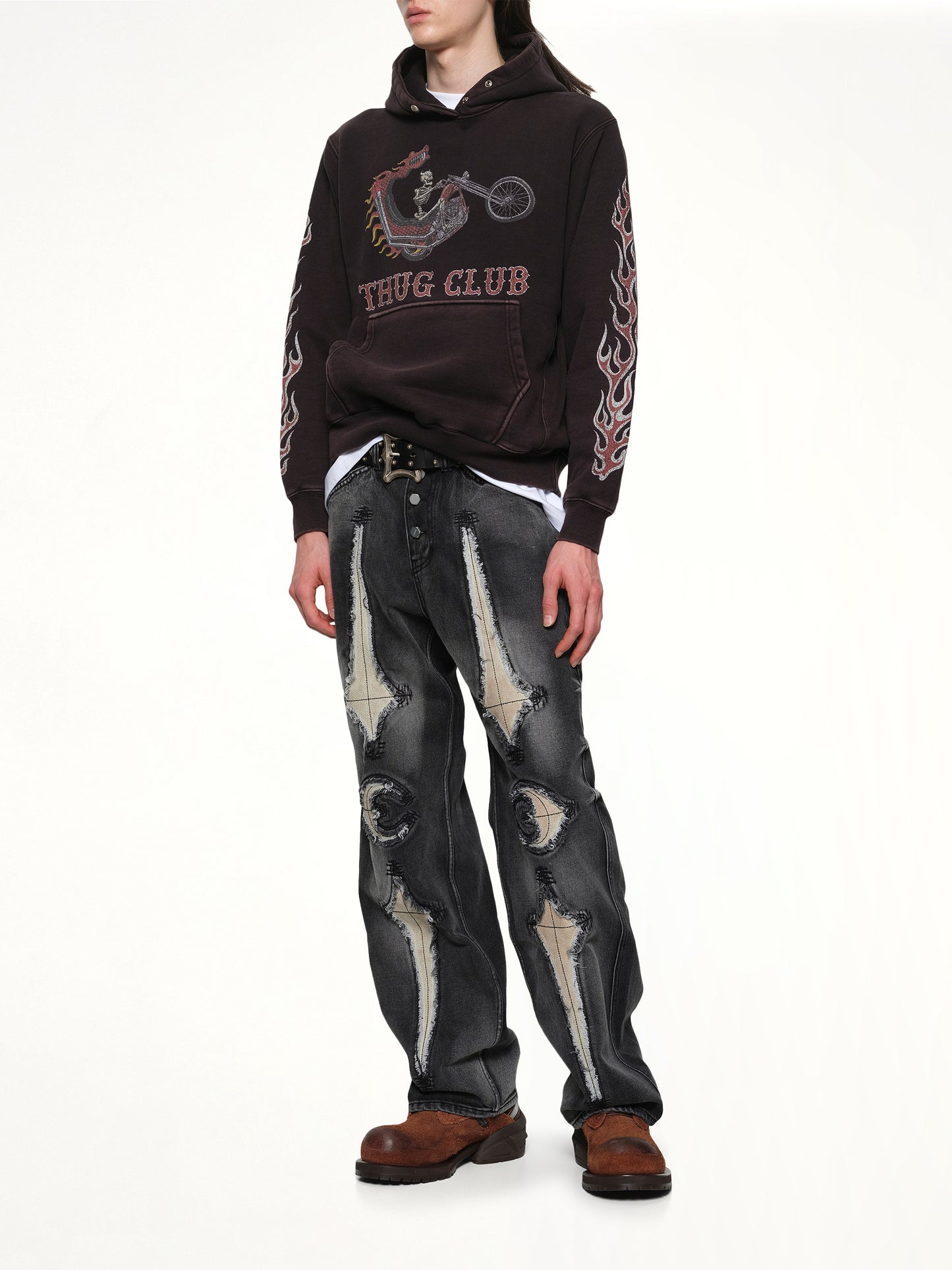 Dragon Chopper Hoodie in Black