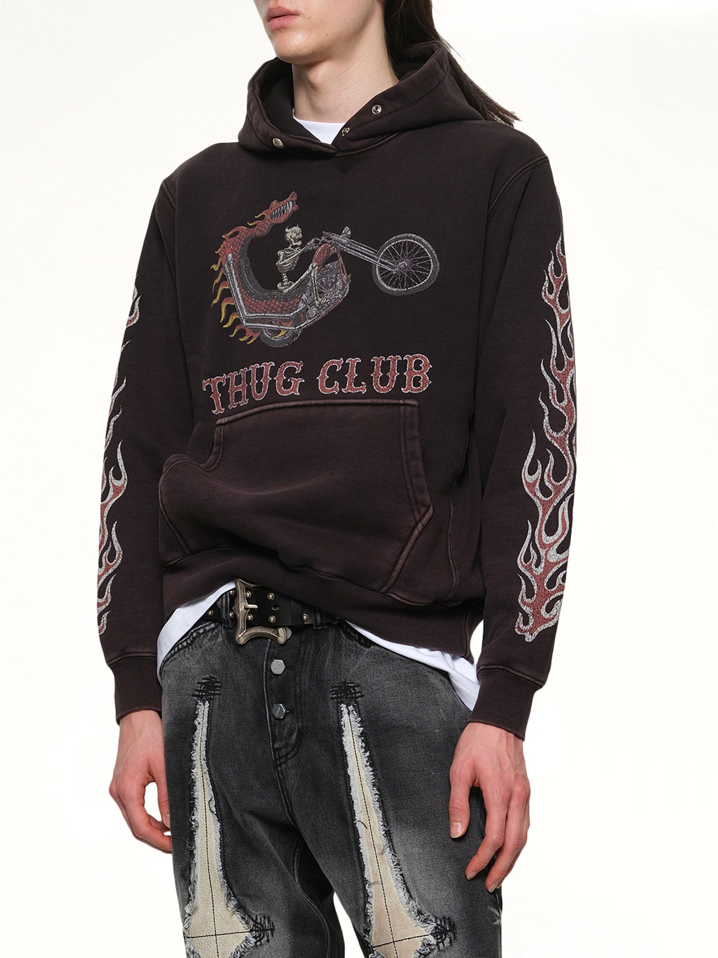 Dragon Chopper Hoodie in Black