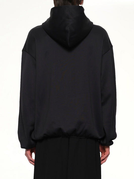 Oversized Panelled Hoodie in Black