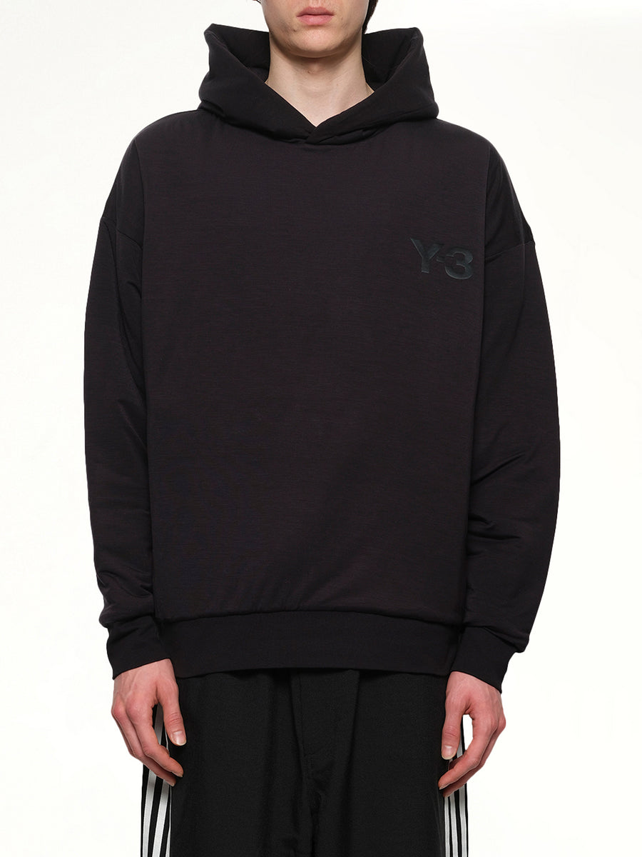 Padded Hoodie in Black