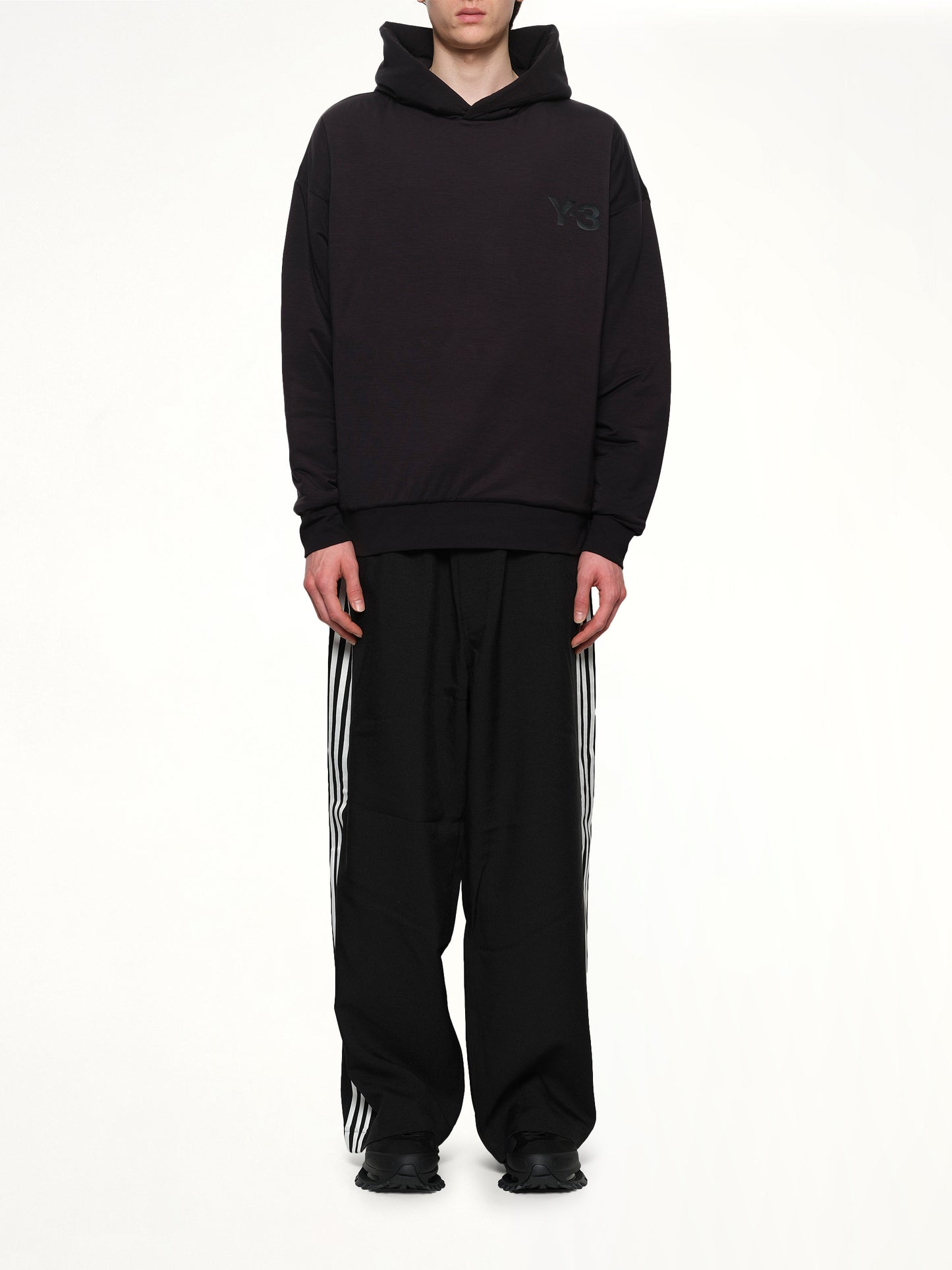 Padded Hoodie in Black