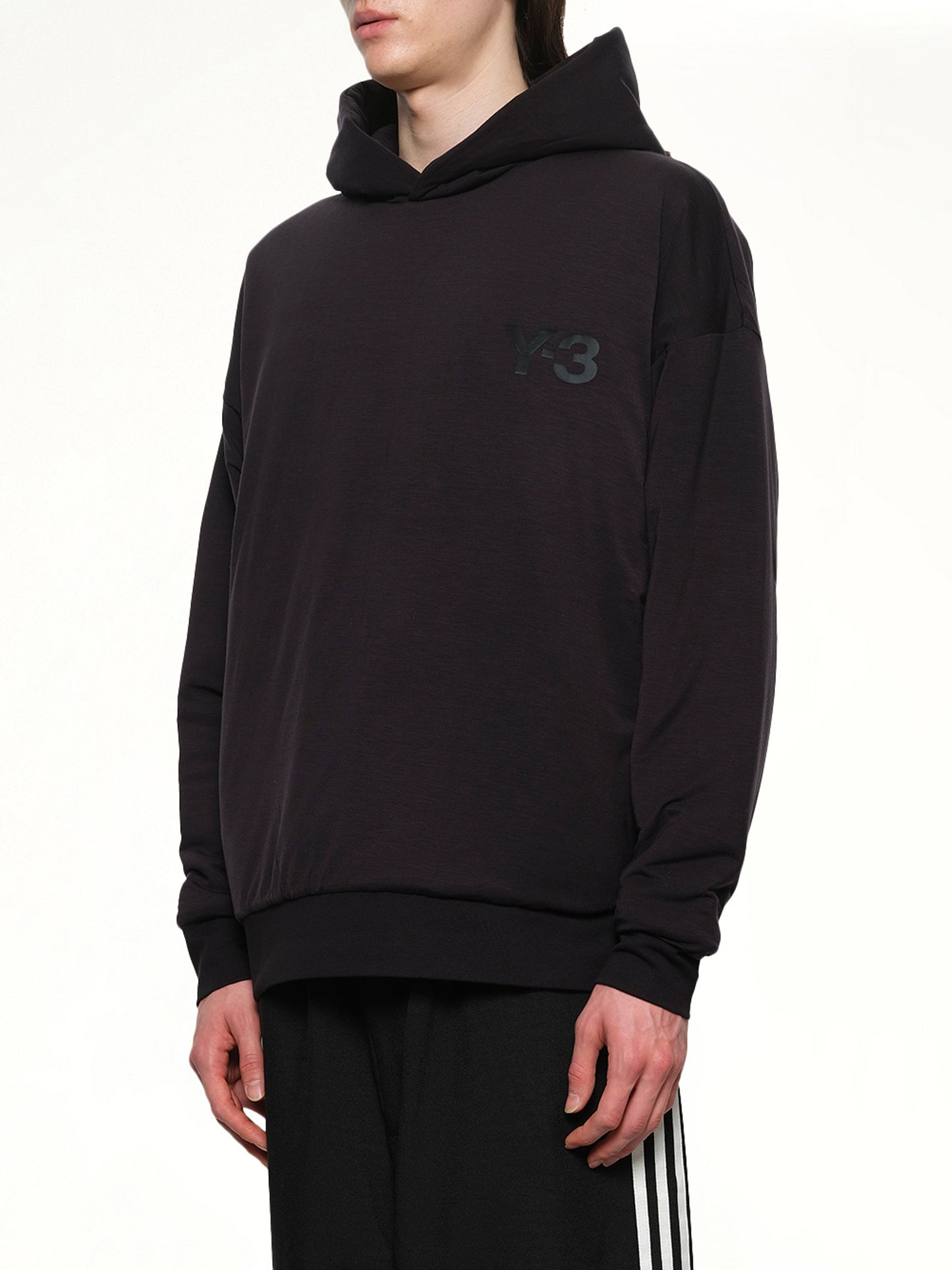 Padded Hoodie in Black