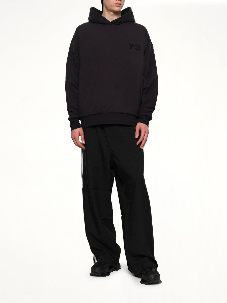 Padded Hoodie in Black