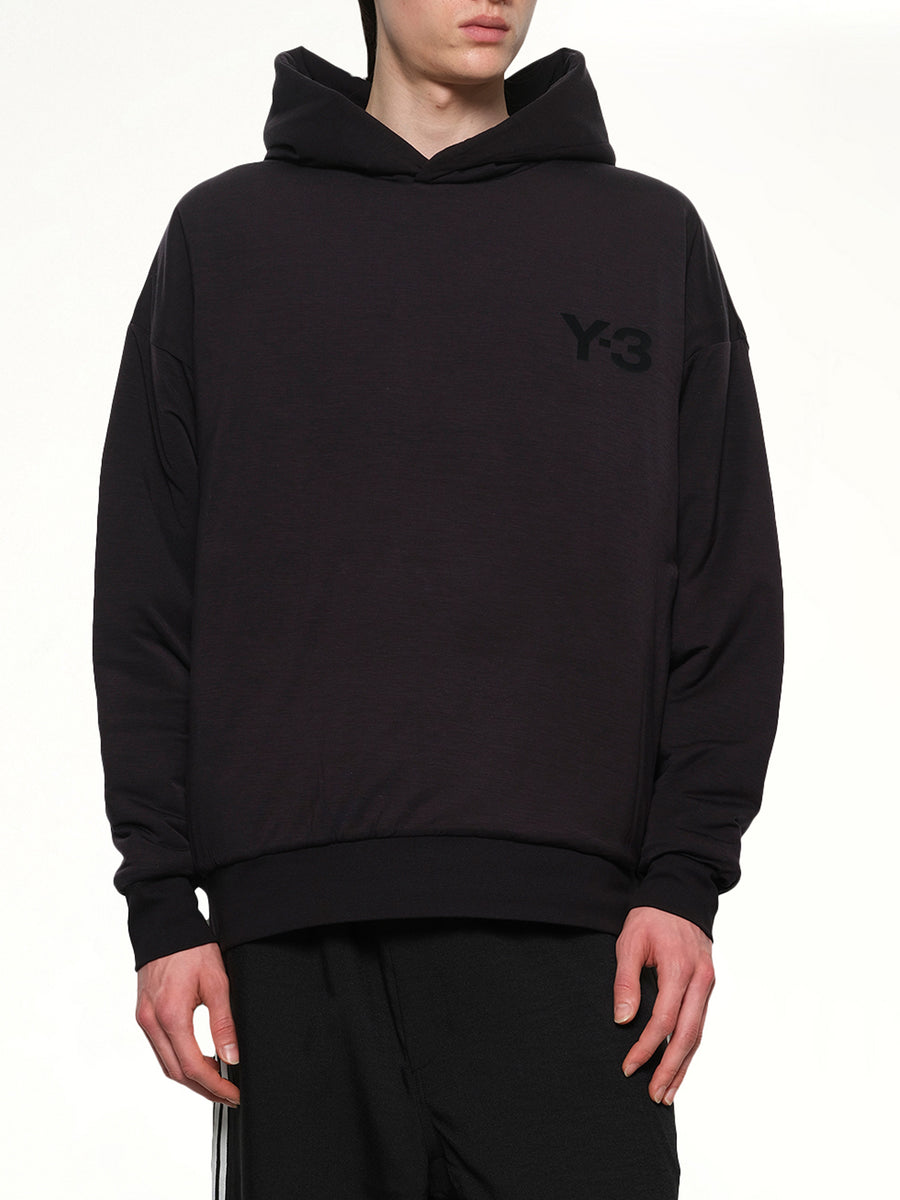 Padded Hoodie in Black