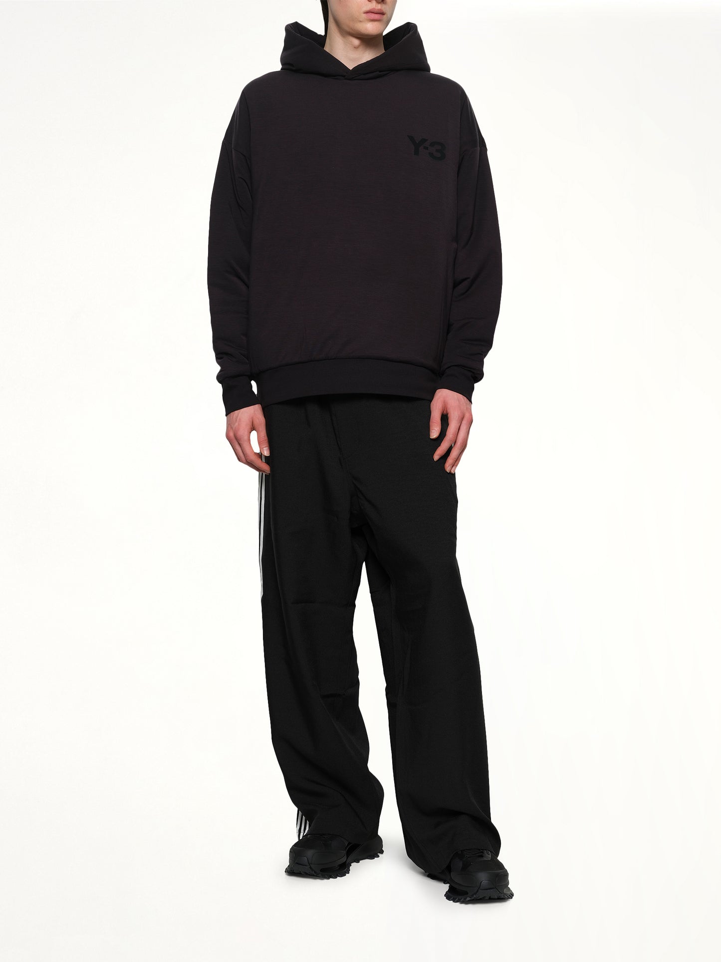 Padded Hoodie in Black