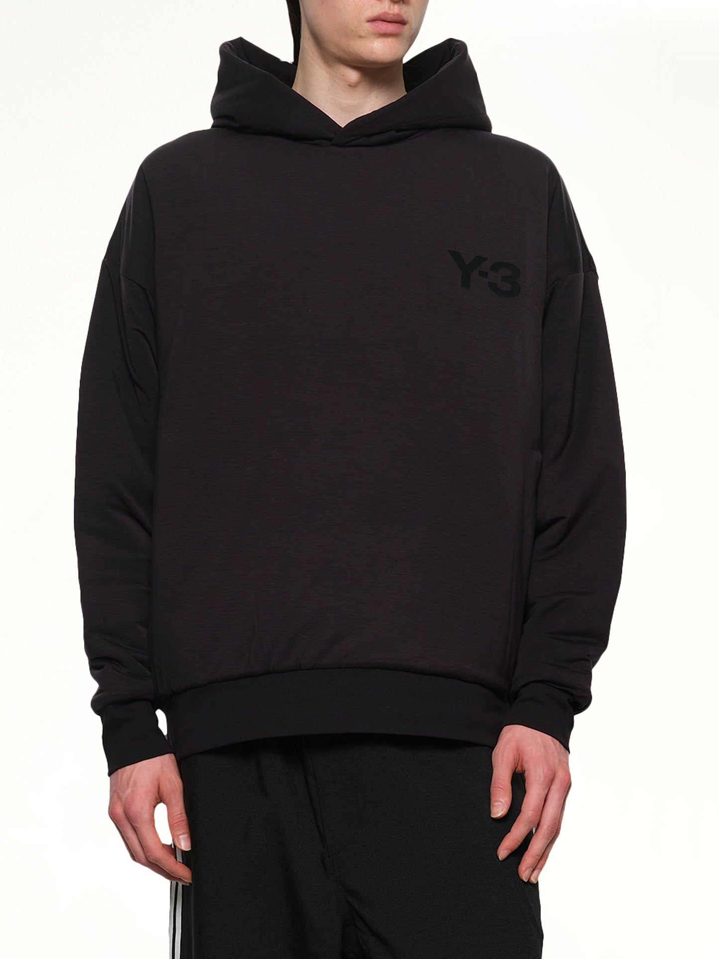 Padded Hoodie in Black