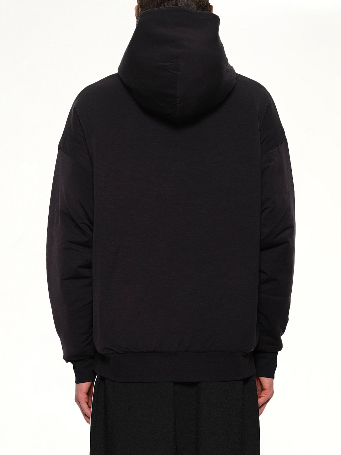 Padded Hoodie in Black