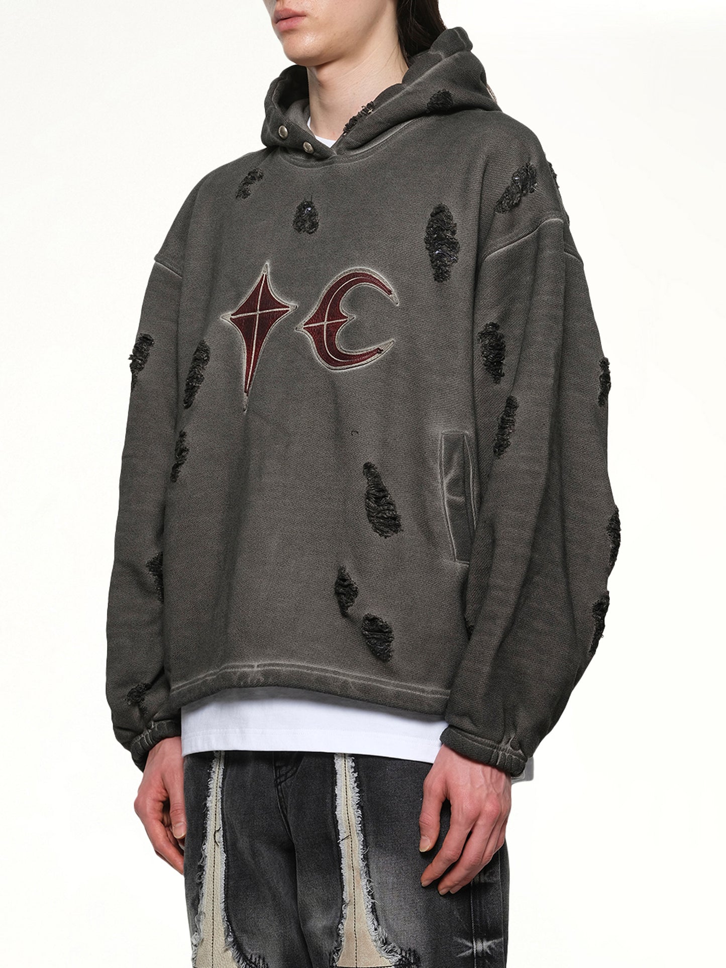 Rock Hoodie in Grey