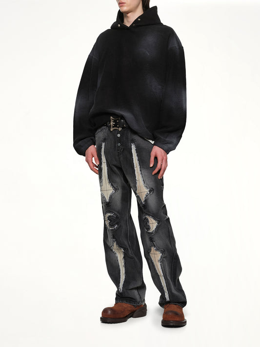 TC Sprayed Terry Hoodie in Black