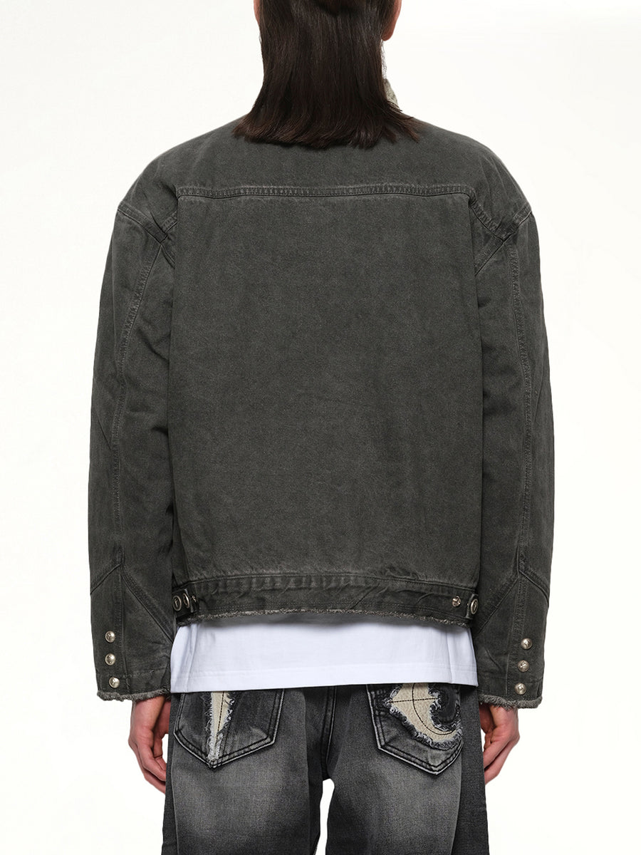 TC Washed Work Jacket in Black