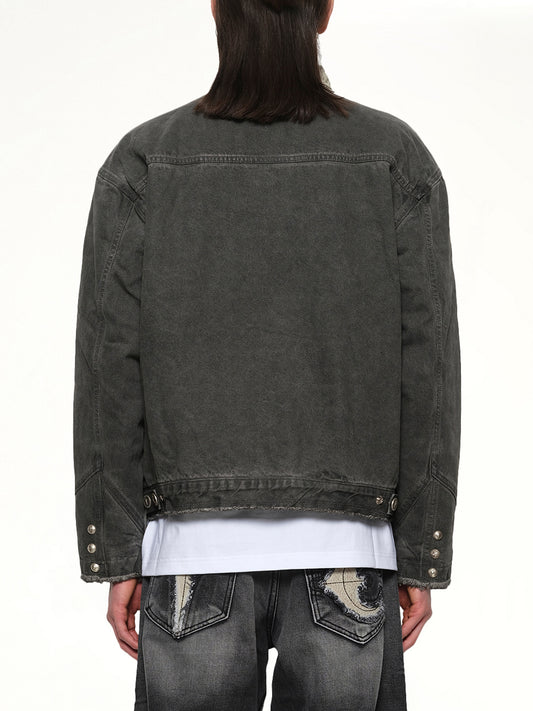 TC Washed Work Jacket in Black