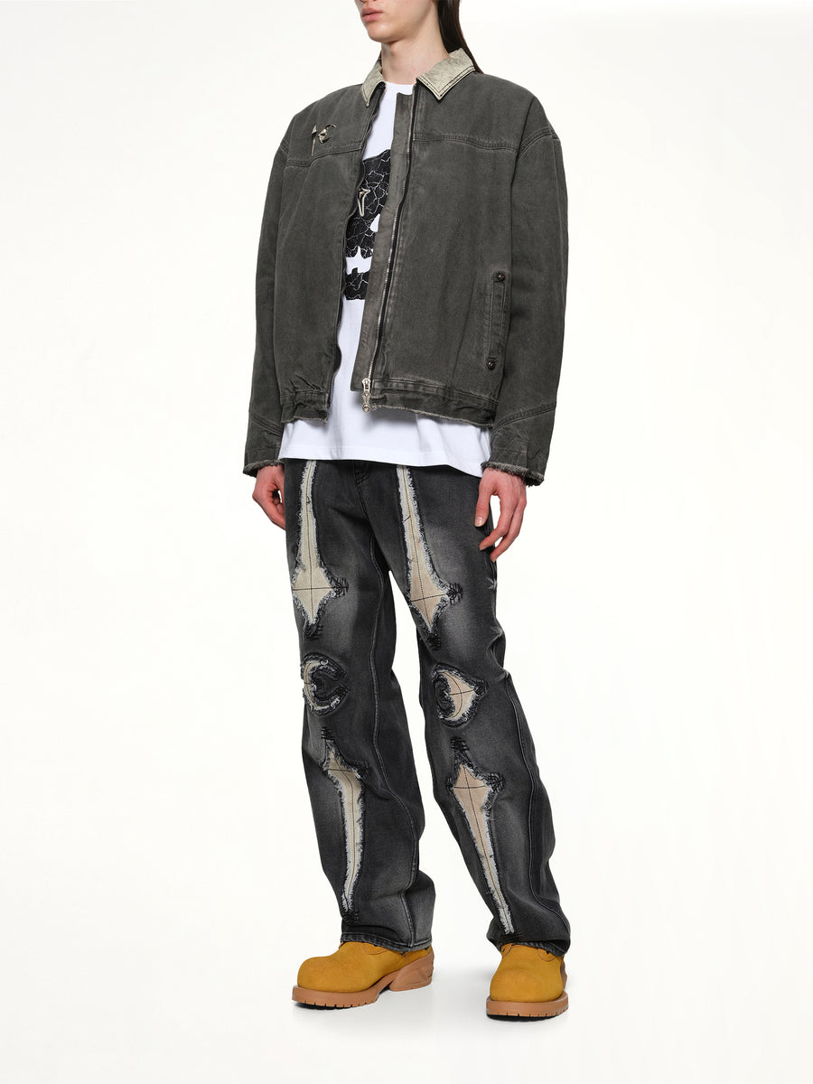 TC Washed Work Jacket in Black