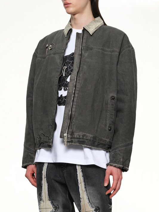 TC Washed Work Jacket in Black