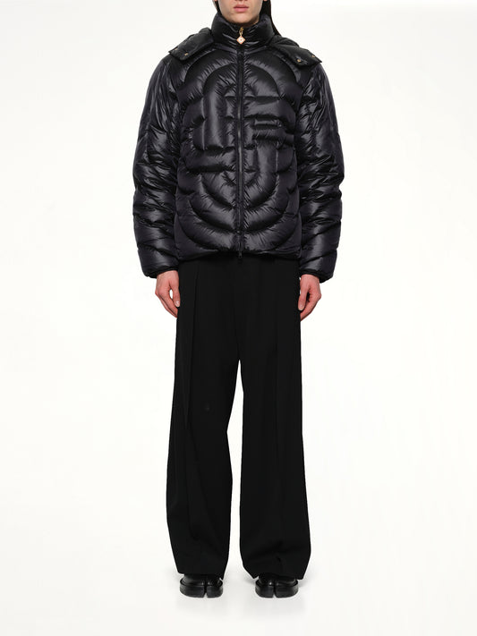 CC Quilted Puffer Jacket in Black