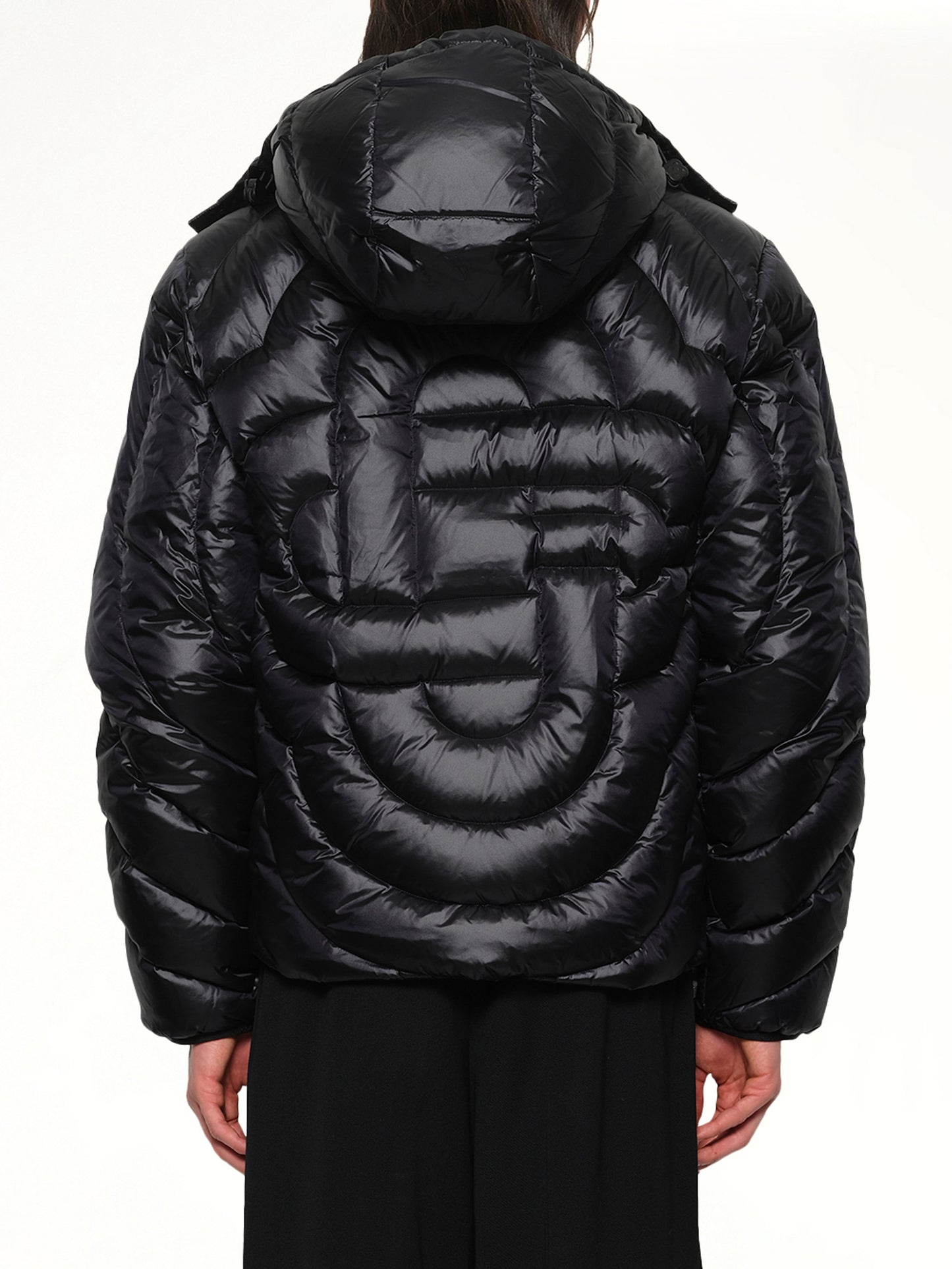 CC Quilted Puffer Jacket in Black