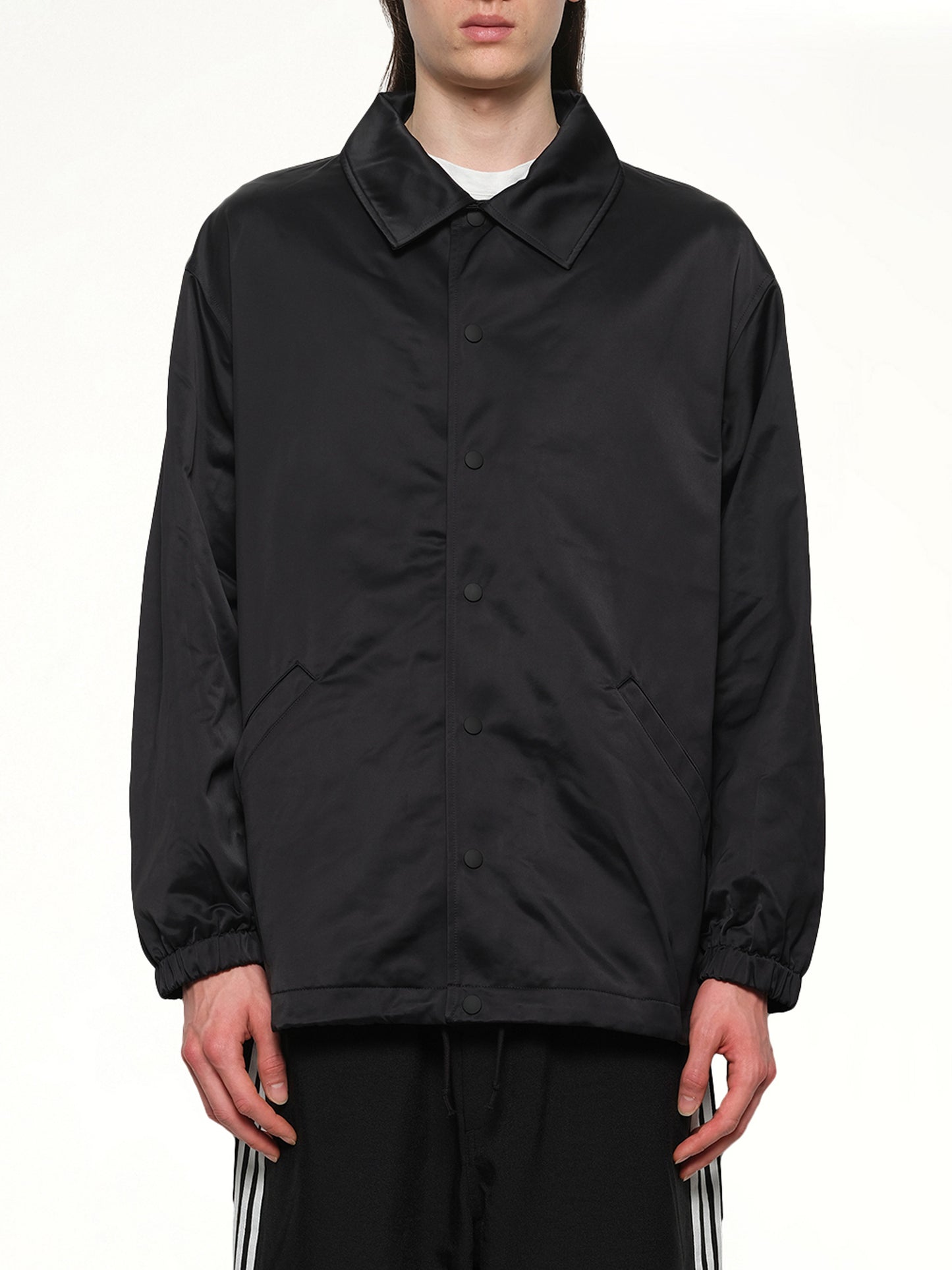 Logo Graphic Coach Jacket in Black