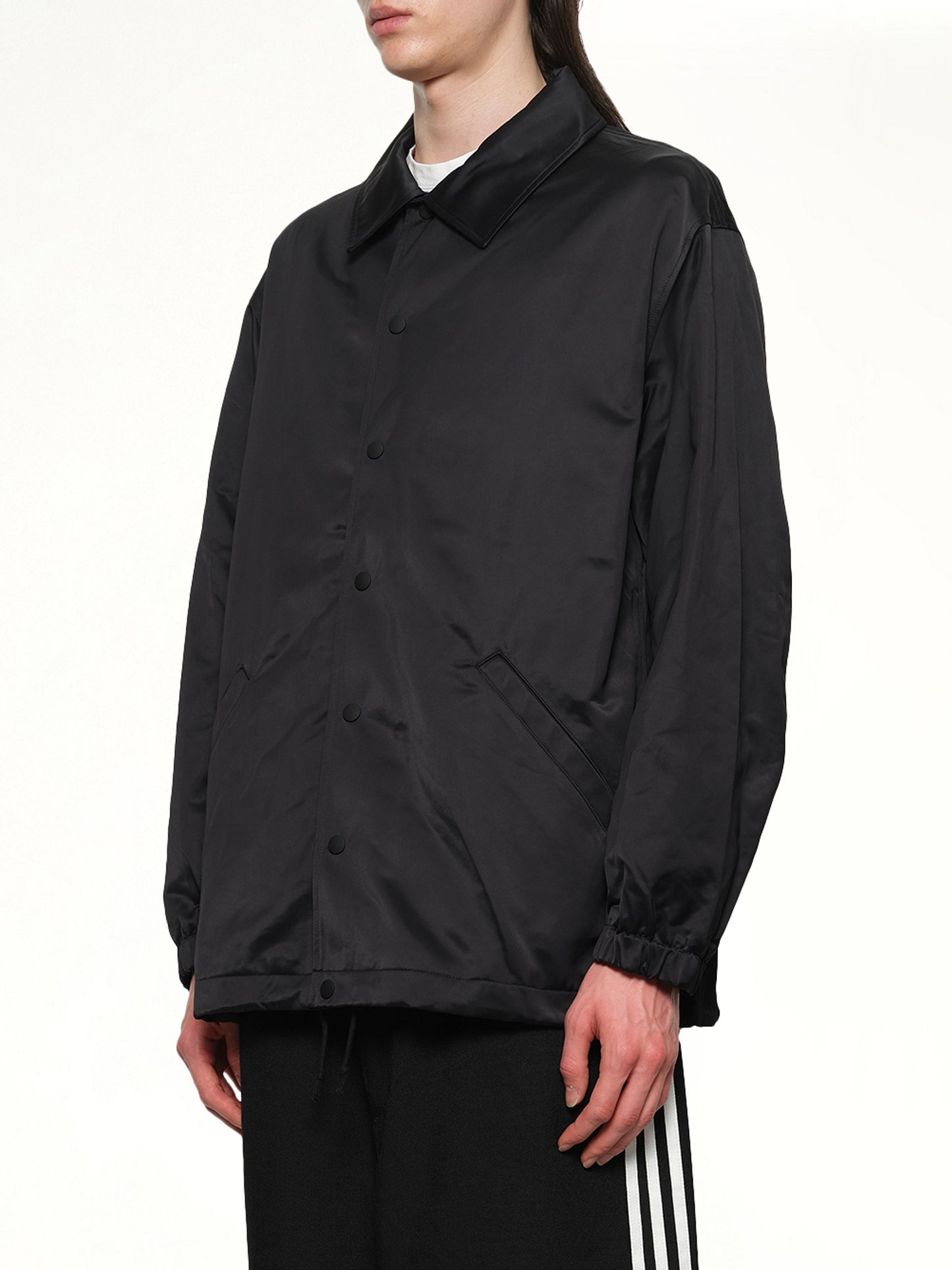 Logo Graphic Coach Jacket in Black