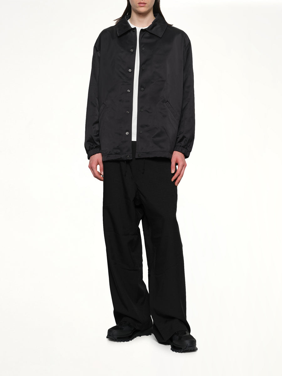 Logo Graphic Coach Jacket in Black