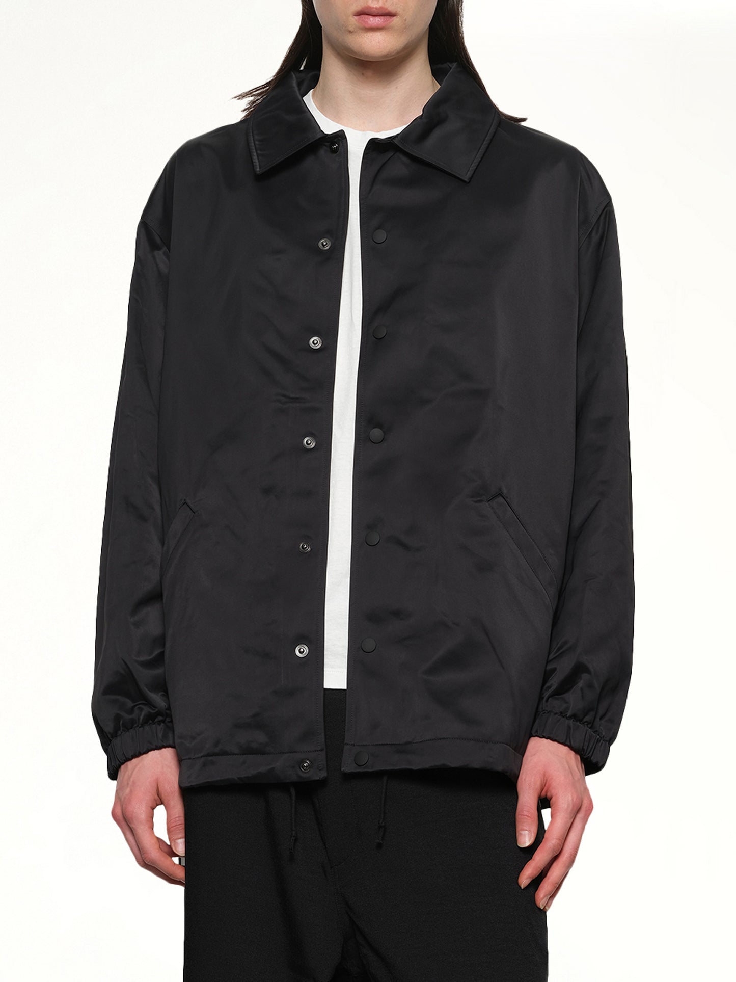 Logo Graphic Coach Jacket in Black