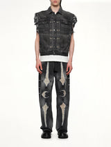 TC Angels Denim Vest in Black