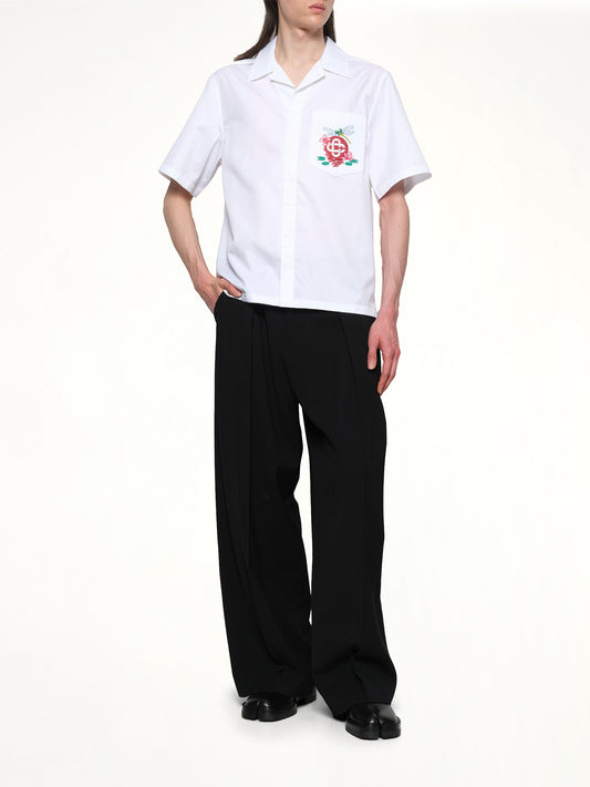 Dragonfly Floral Shirt in White