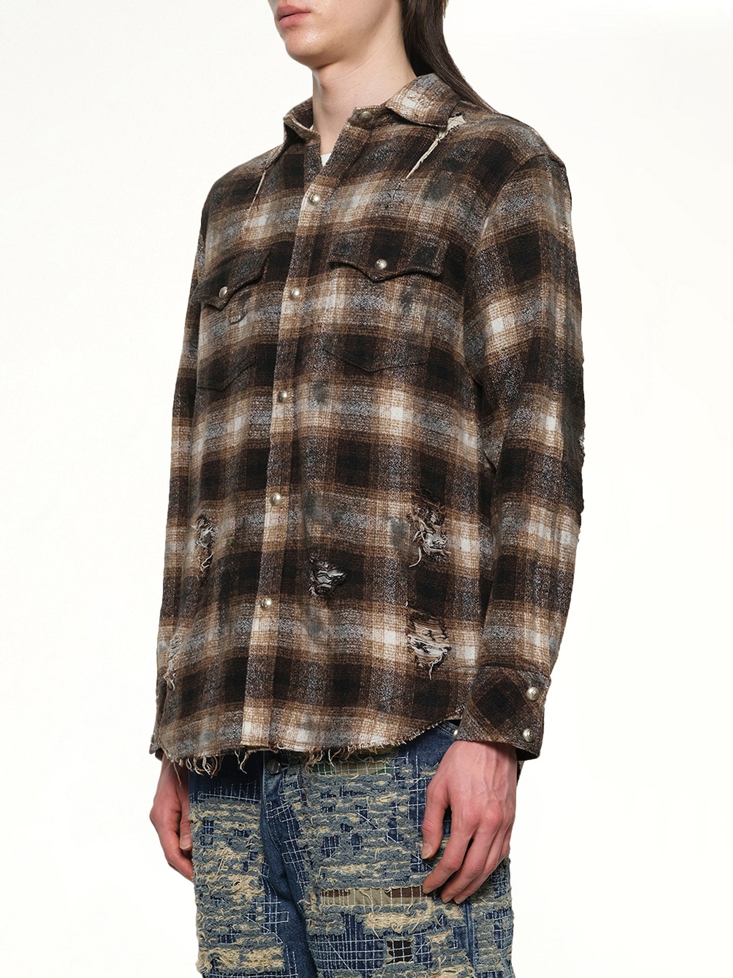 Angels Damaged Shirt in Brown