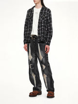 블랙 TC 올 오버 패턴 셔츠