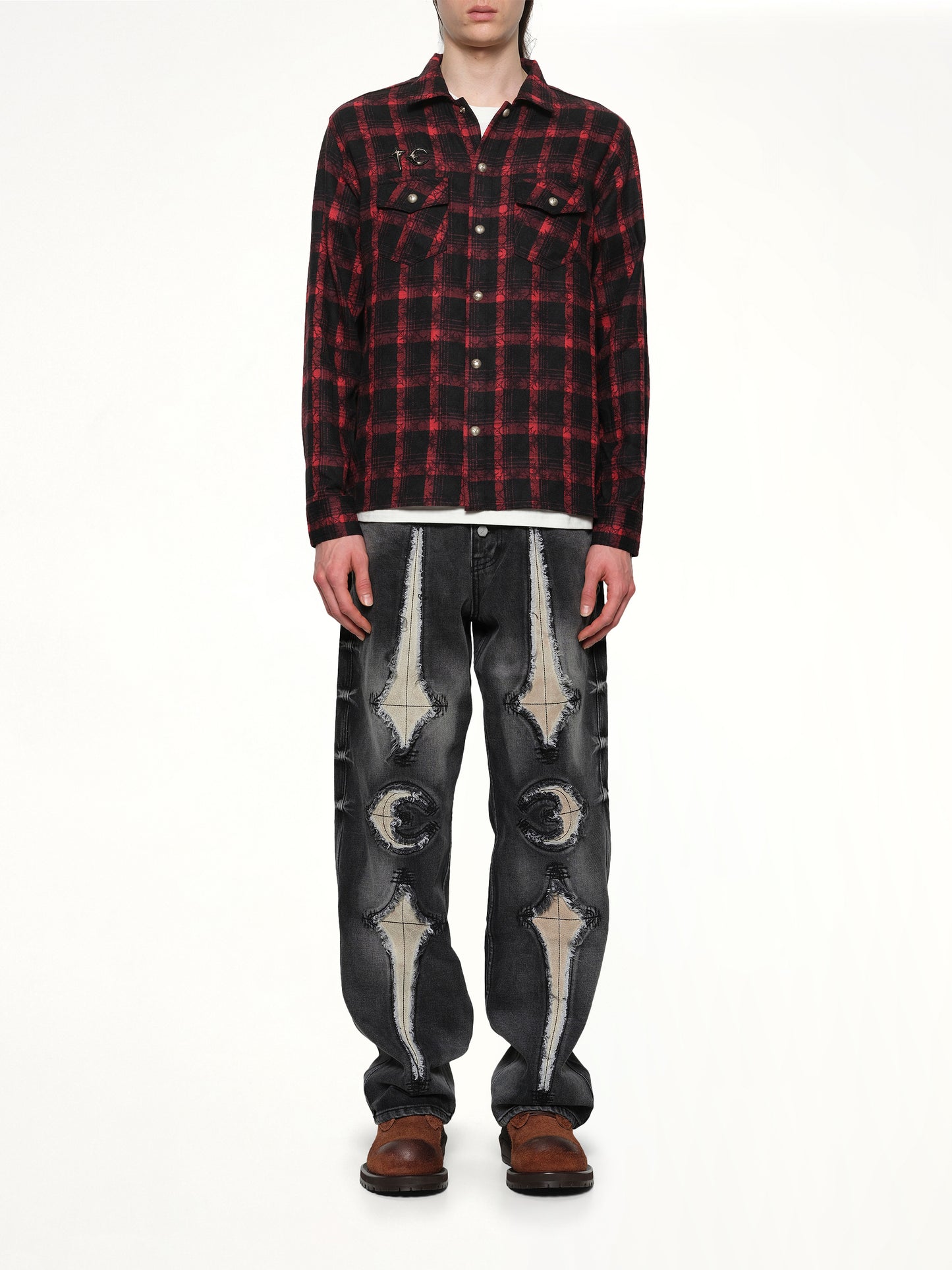 TC All Over Pattern Shirt in Red