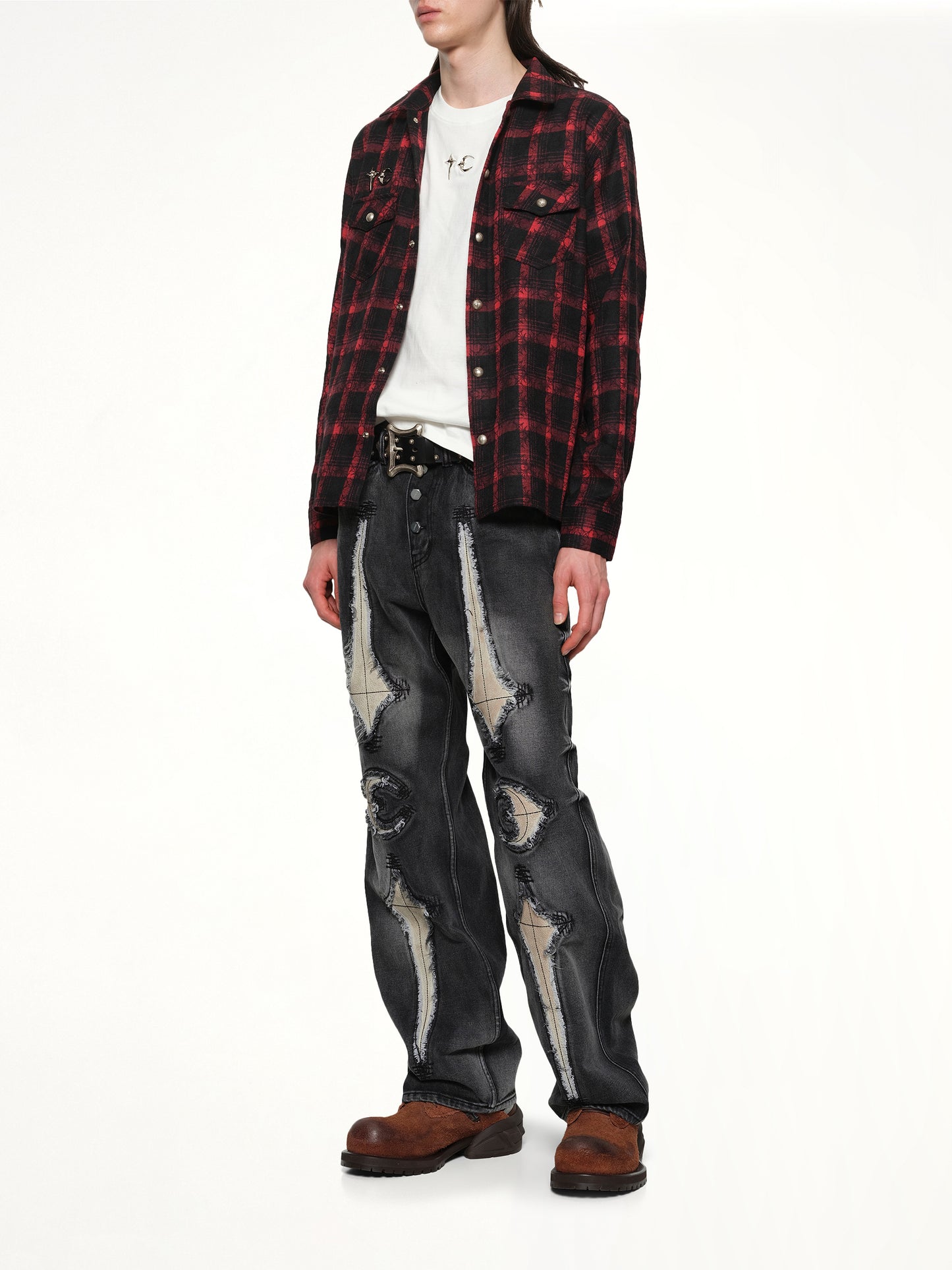 TC All Over Pattern Shirt in Red