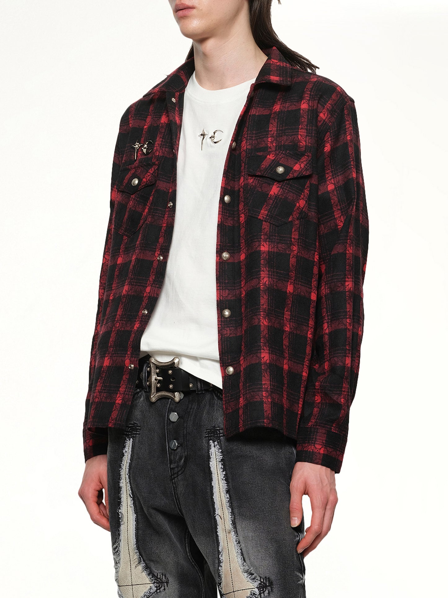 TC All Over Pattern Shirt in Red