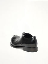 Round Toe Derby in Black Back View | MARNI