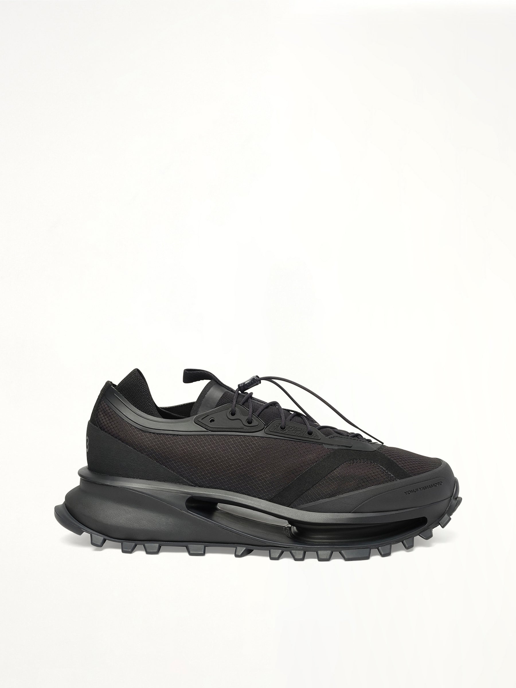S-Gendo Run Sneaker in Black Side View | Y-3