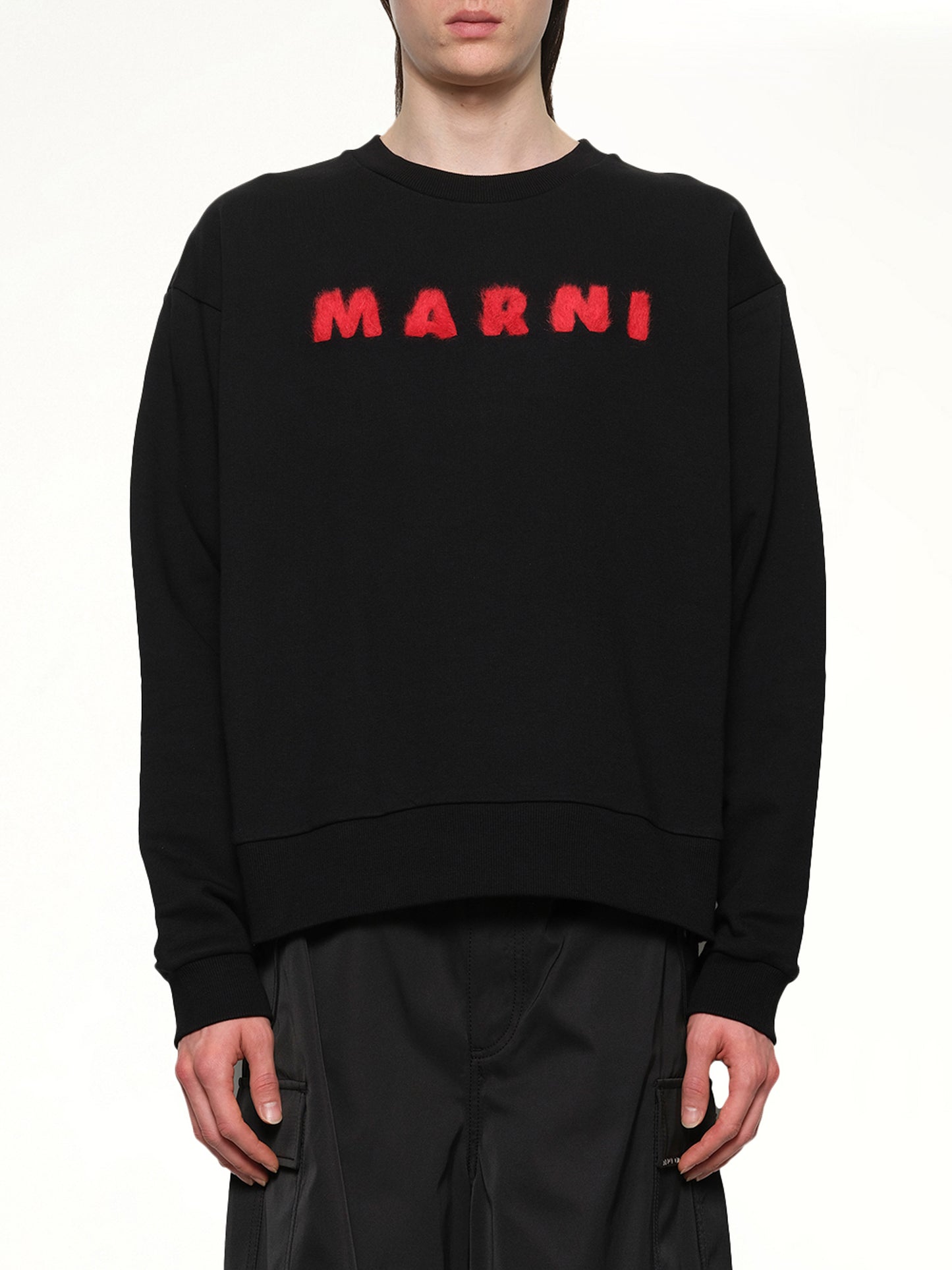 Marni Logo Sweatshirt in Black