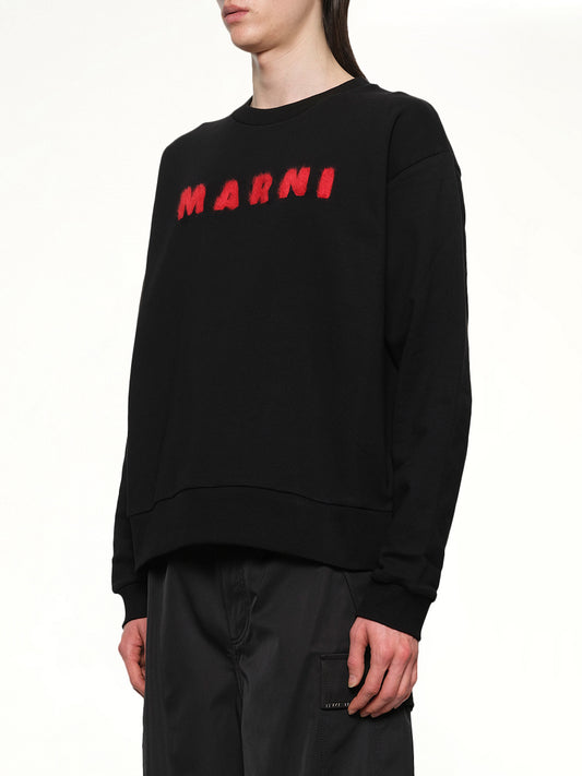 Marni Logo Sweatshirt in Black