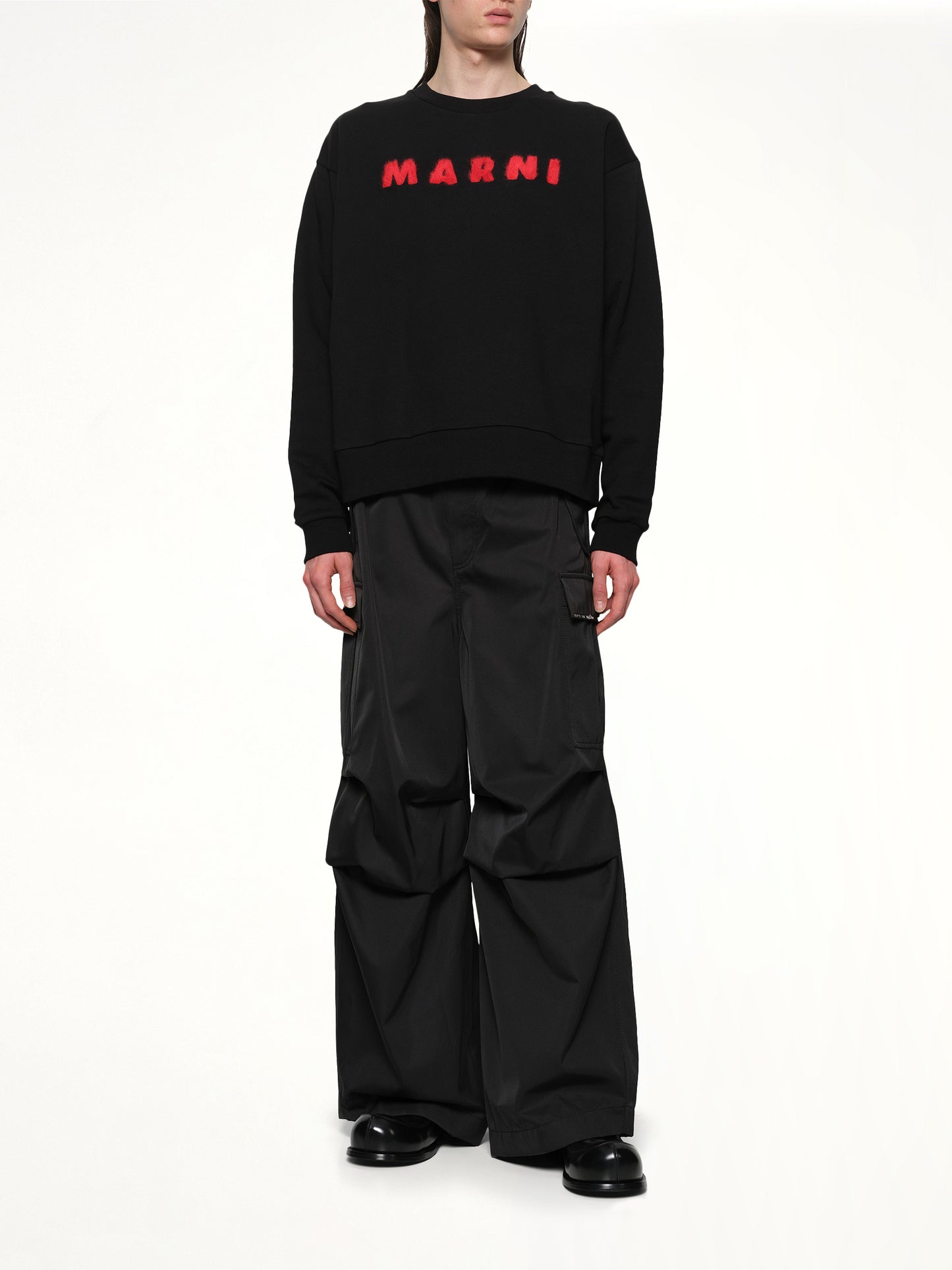Marni Logo Sweatshirt in Black