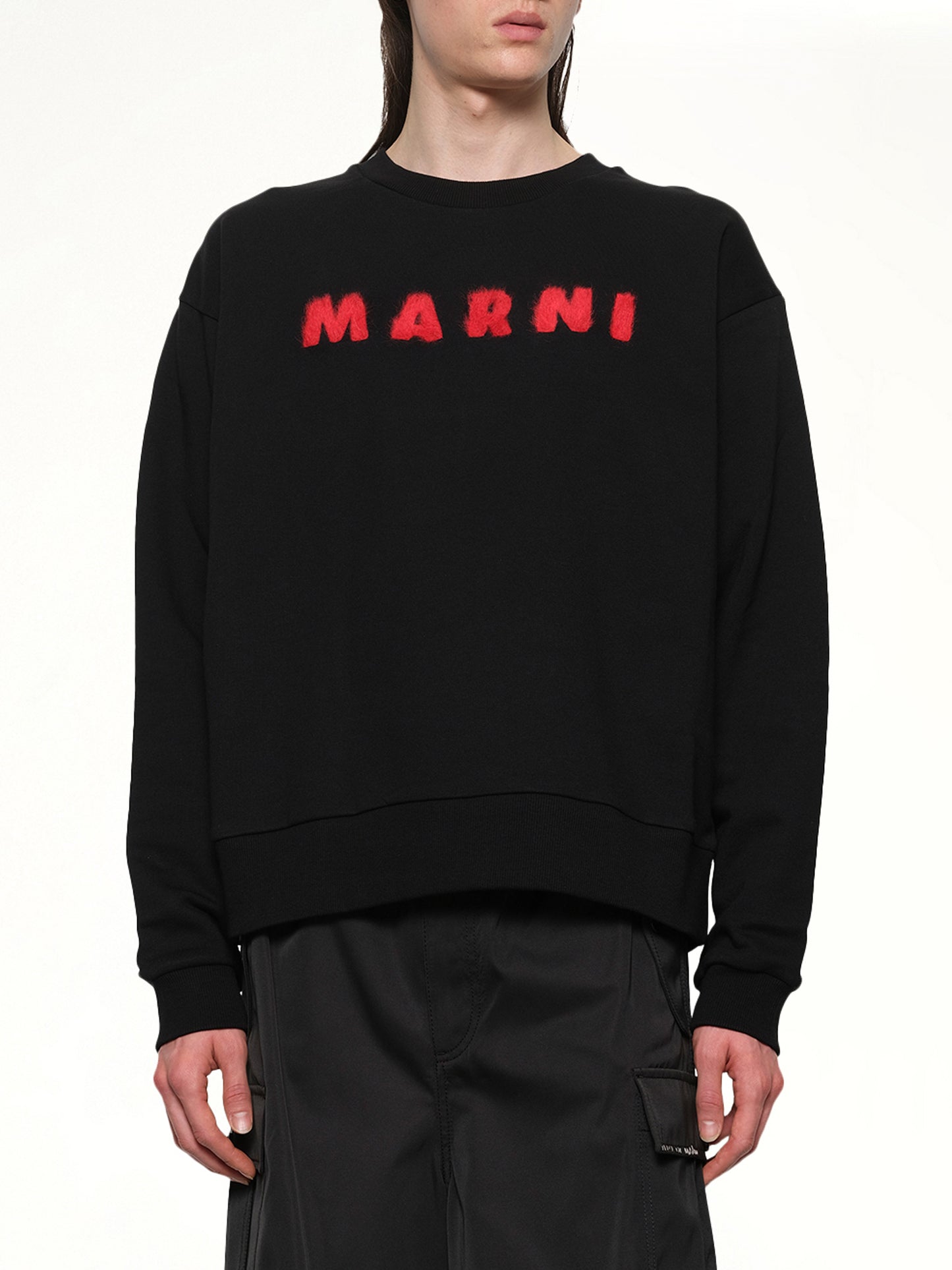 Marni Logo Sweatshirt in Black