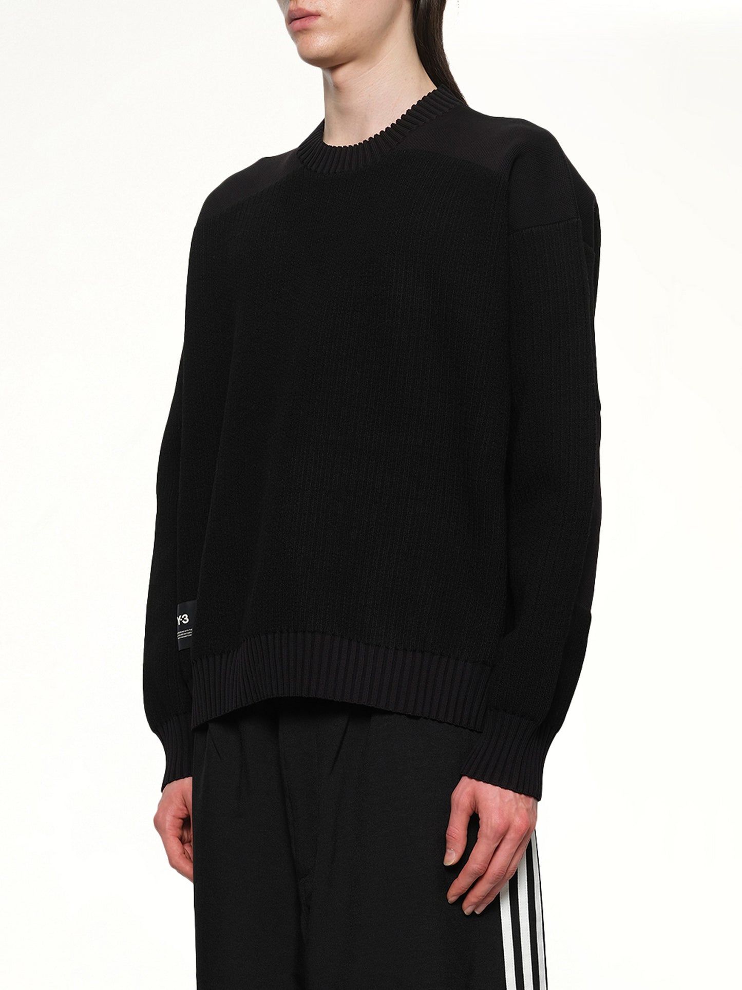 Ut Knit Crew Sweater in Black