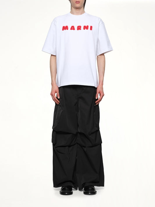 Mohair Logo T-Shirt in Lily White