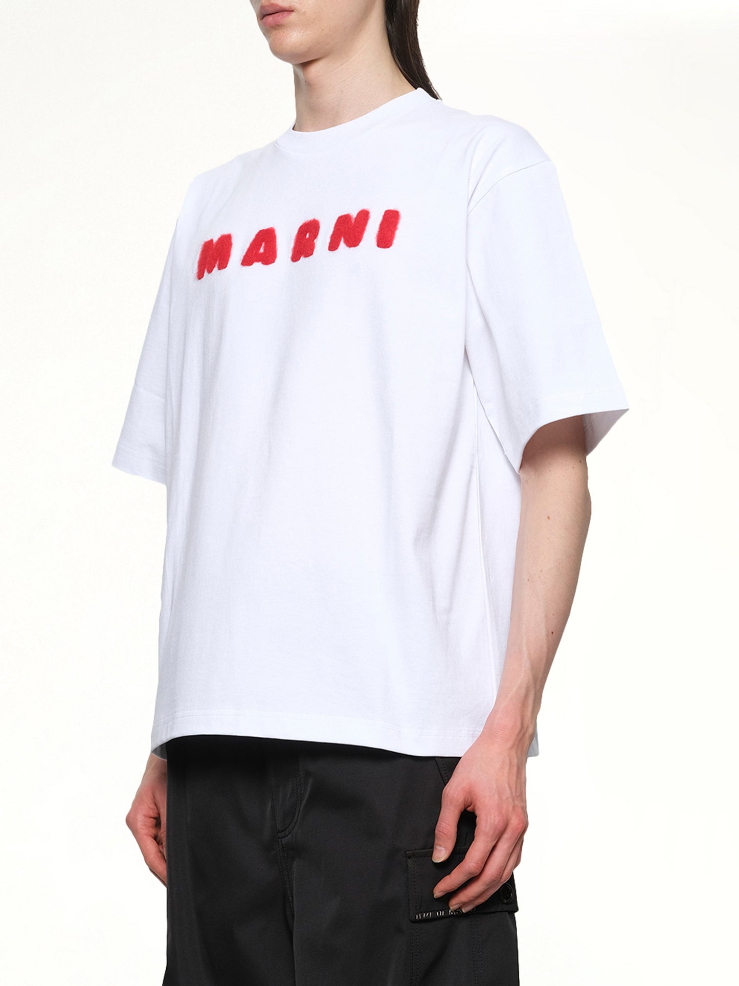 Mohair Logo T-Shirt in Lily White