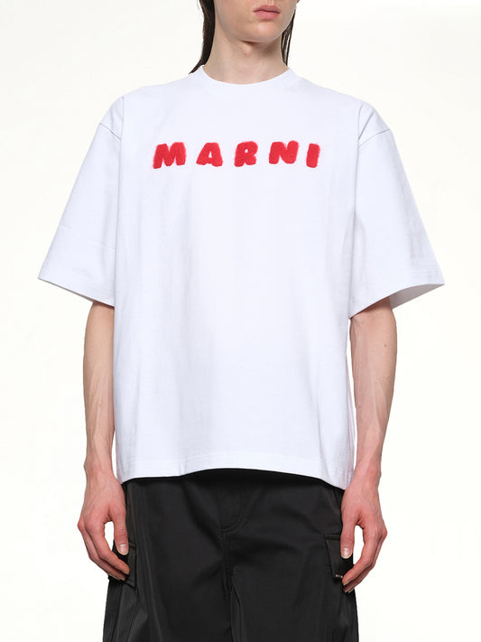Mohair Logo T-Shirt in Lily White
