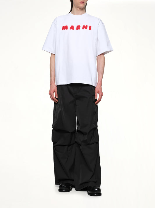 Mohair Logo T-Shirt in Lily White