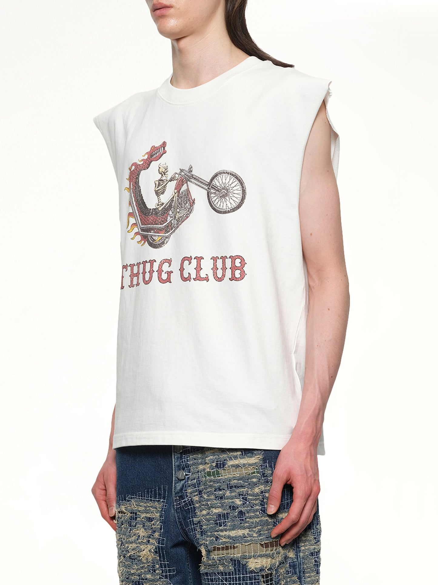 Dragon Chopper Sleeveless in White