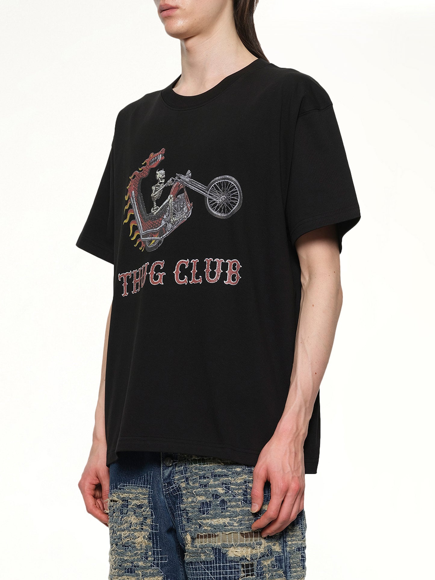 Dragon Chopper T-Shirt in Black