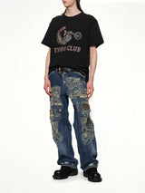 Dragon Chopper T-Shirt in Black