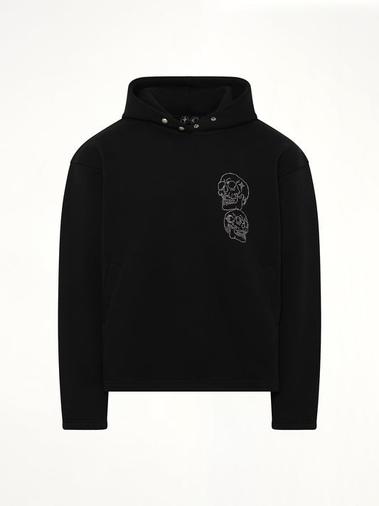 TC Angels Crystal Embellished Hoodie in Black