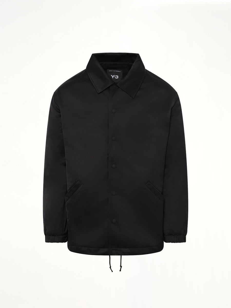Logo Graphic Coach Jacket in Black