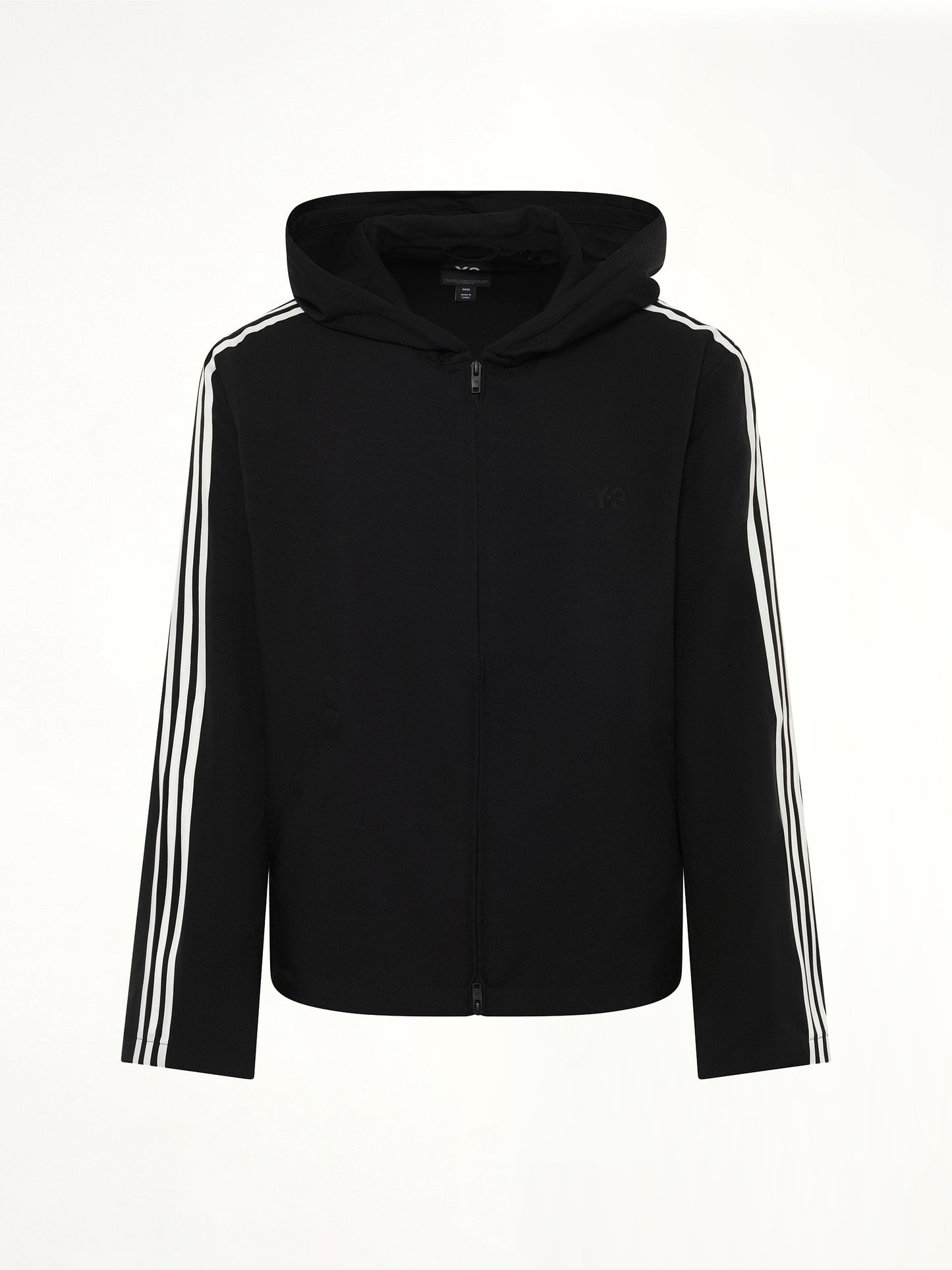 Hooded Track Top 3-Stripes in Black