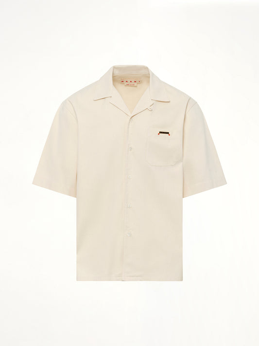 Patch Pocket Short Sleeve Shirt in Bone