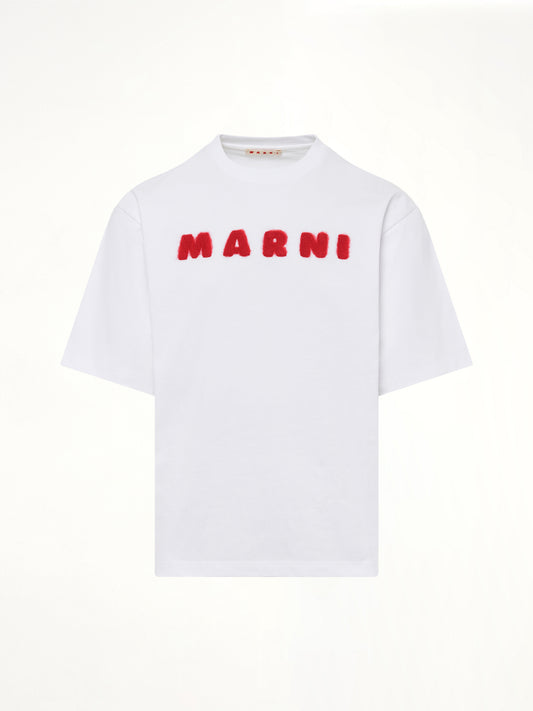 Mohair Logo T-Shirt in Lily White